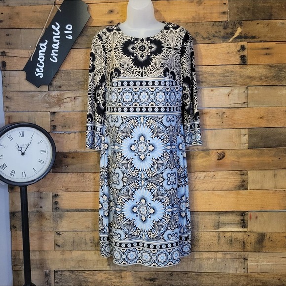 SALE-JM Collection women's floral patterned slip dress size 4 - Picture 1 of 11